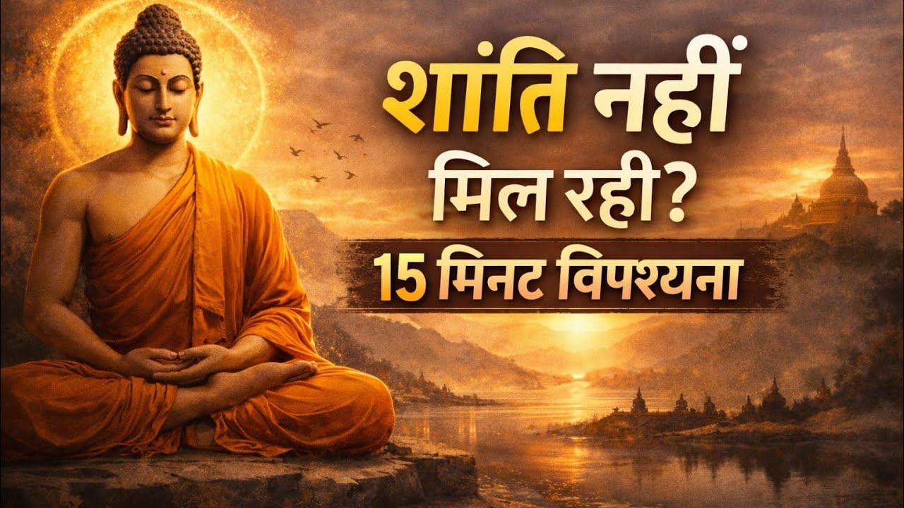 | शांति नहीं मिल रही 15 मिनट विपश्यना.. ?🤔 आओ जाने इस वीडियो में।