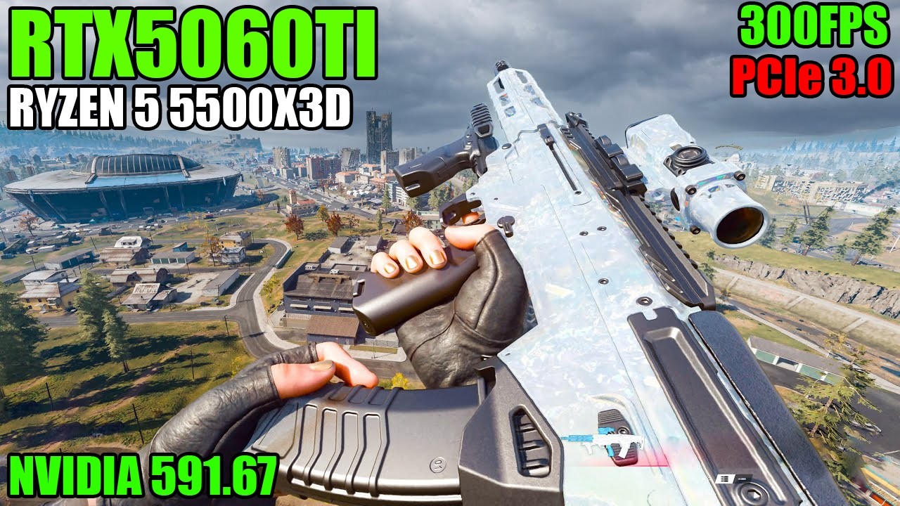 COD WARZONE 300 FPS com RTX 5060 Ti! DRIVER 591.67 MELHORA ou PERDE DESEMPENHO? 🤔⚡