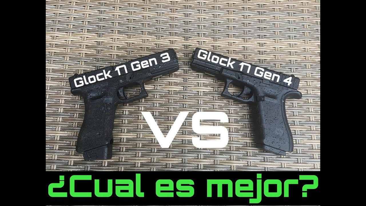TOKYO MARUI GLOCK 17 GEN 4 vs GLOCK 17 GEN 3 - Mini chapa