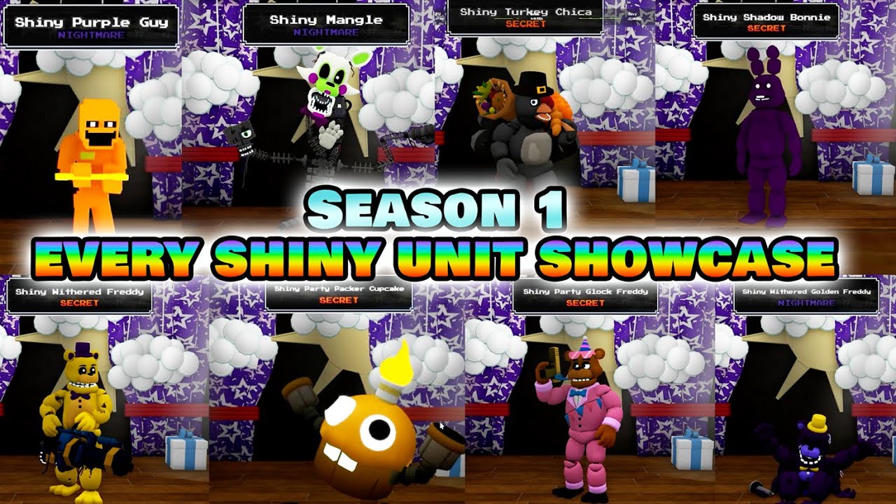 Все юниты Shiny из первого сезона! FNTD 2 Roblox