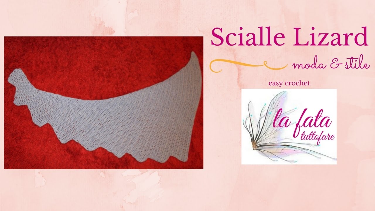 Tutorial: Lizard shawl or dragontail ( easy)