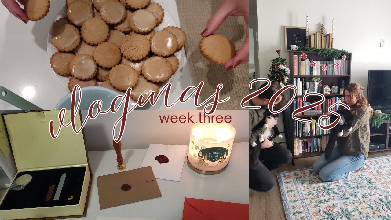 vlogmas 2025 - week 3 | baking german christmas cookies & holiday travel