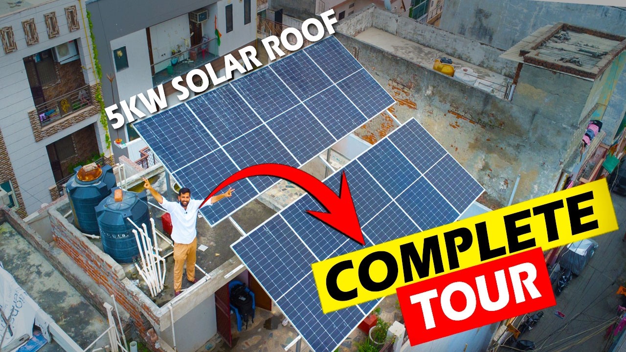 How We Install 5 KW Solar Roof Top System | Lumencity