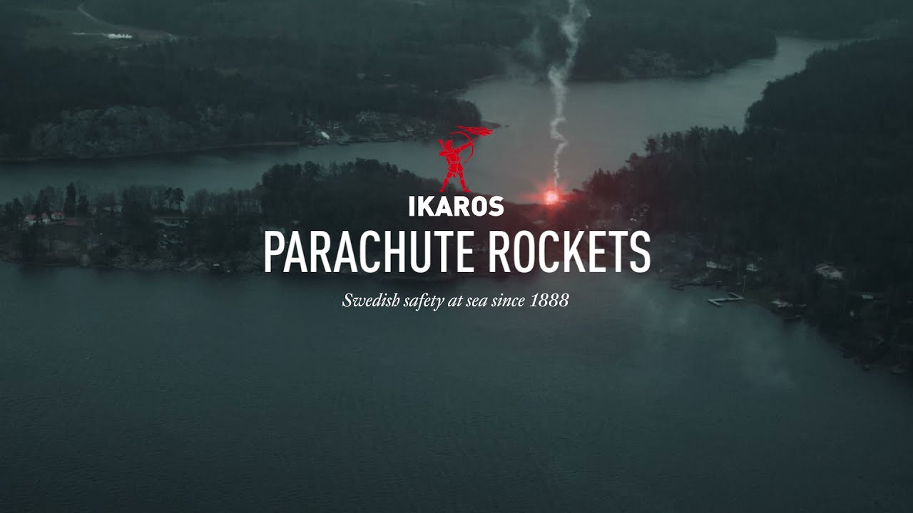 IKAROS Parachute Rocket Red