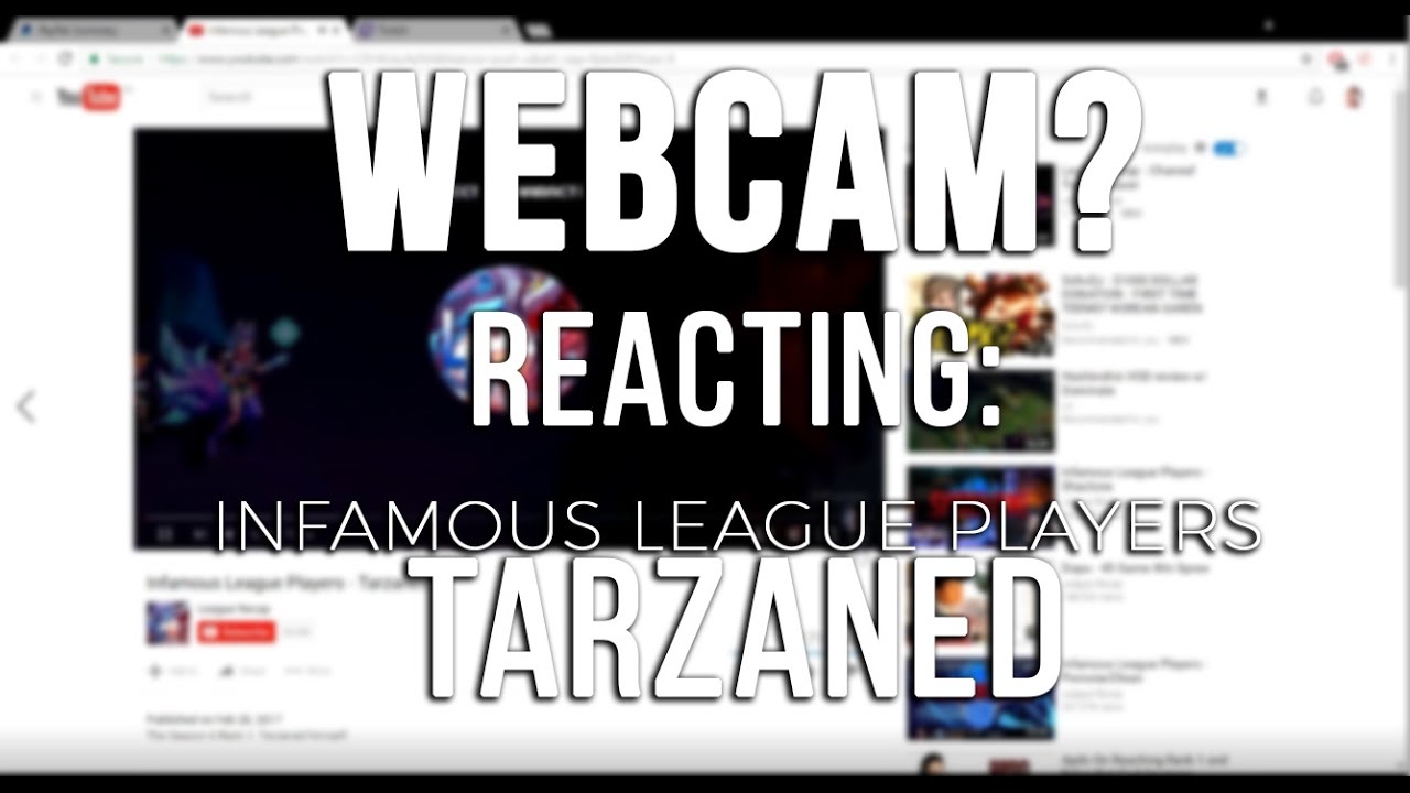Tarzaned | Веб-камера? Реакция на «Игроки Infamous League — Tarzaned»