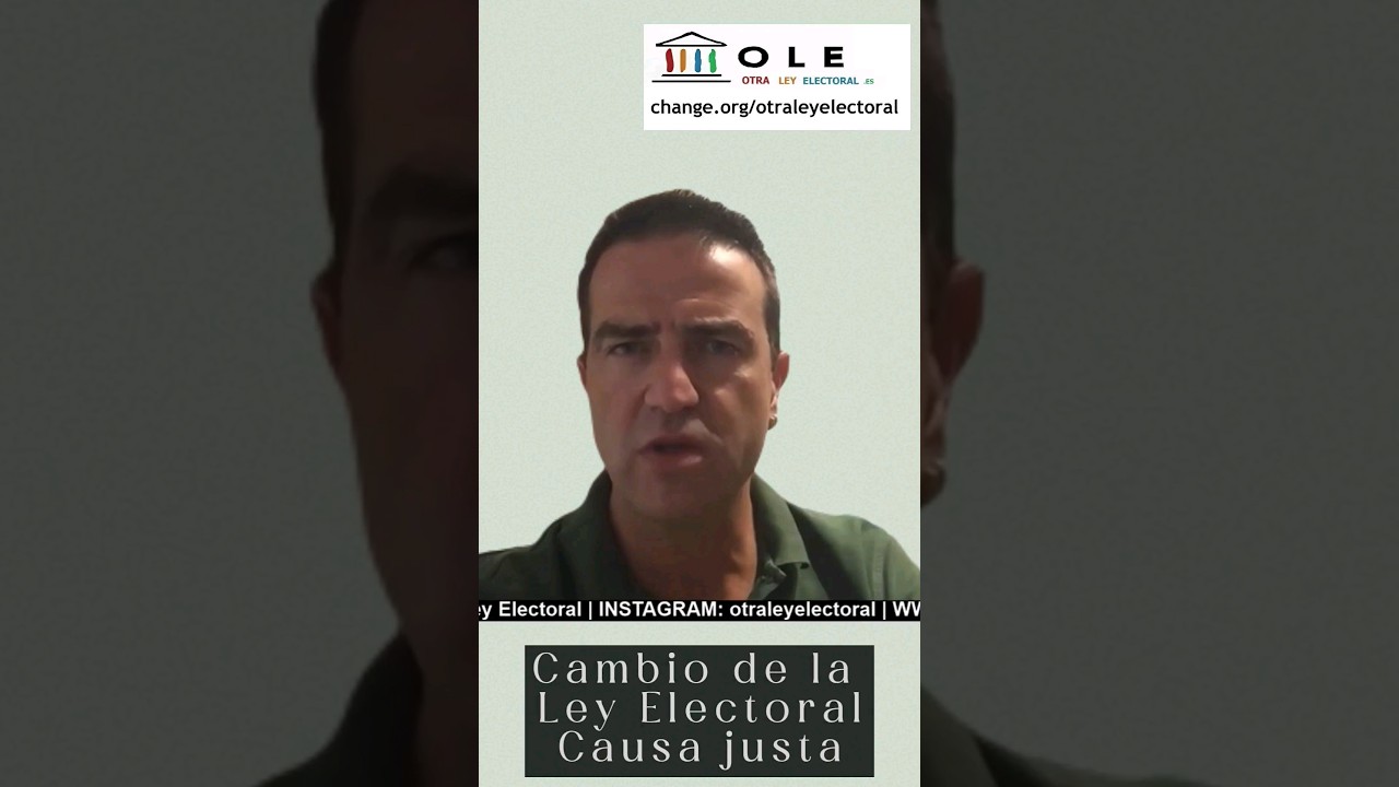 Cambiar la Ley Electoral es una causa justa;  Gorka Maneiro #ole