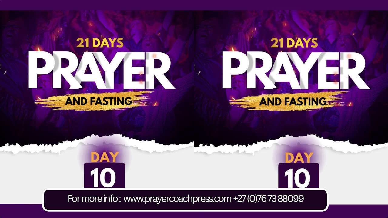 #LIVE: DAY-10 - 21 DAYS OF PRAYER AND FASTING | With The Prayer Coach