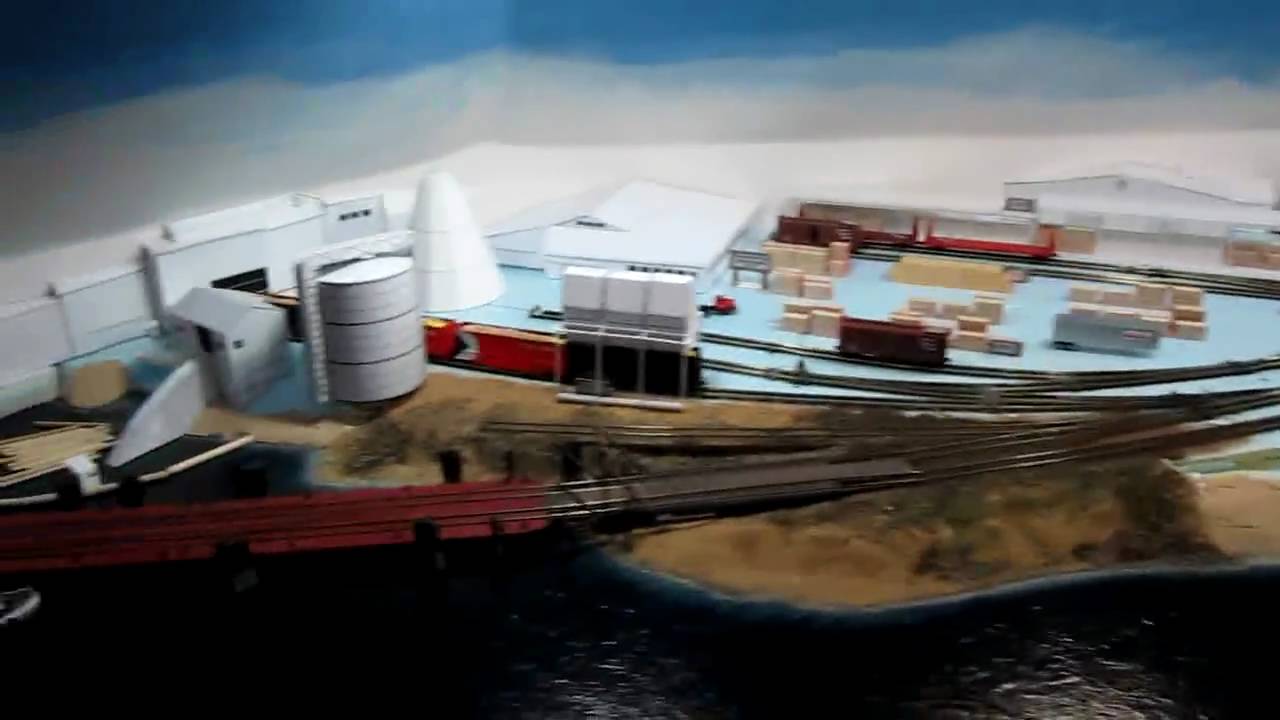 Overview of the N scale Columbia and Western Model Railroad