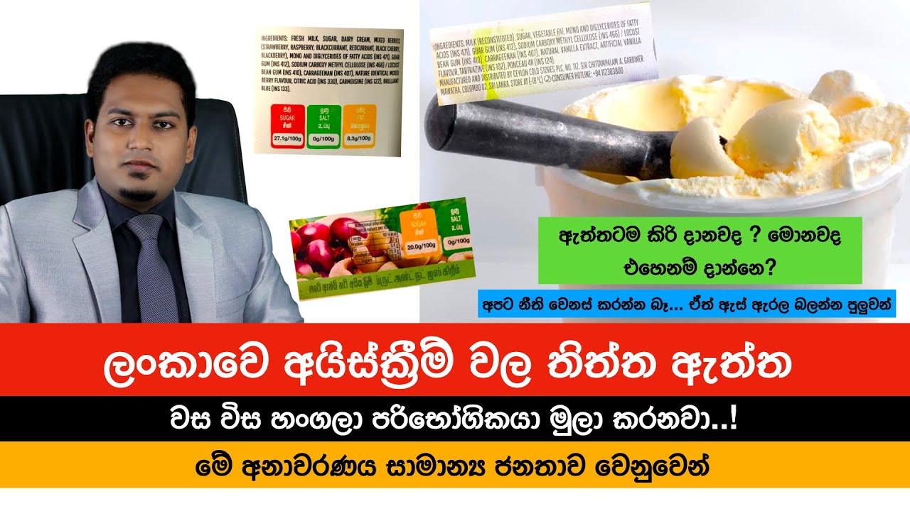 අයිස්ක්‍රීම් වල තිත්ත ඇත්ත | Ice Cream & Bitter Truth By Nutritionist Hiroshan Jayaranga