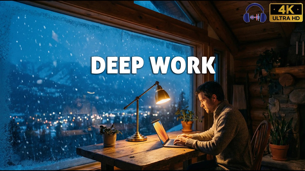 3 Hours Neutral Focus Music for Deep Work, Studying & Reading | Distraction-Free Ambient