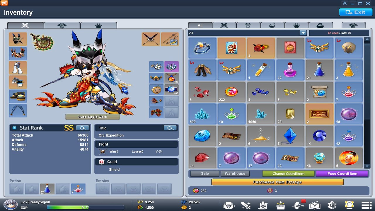 Grand Chase Classic - Free To Play Level 70 Lass SS