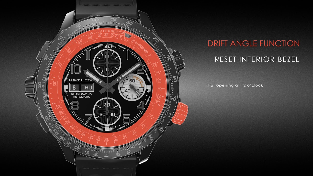 Video Manual | CALIBER H-21 / Khaki X-Wind Auto Chrono | Hamilton Watch