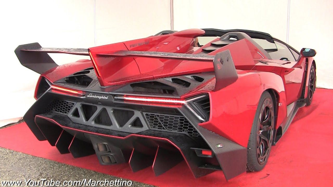 Lamborghini Veneno Exhaust Sound - Start, Rev & Accelerations!