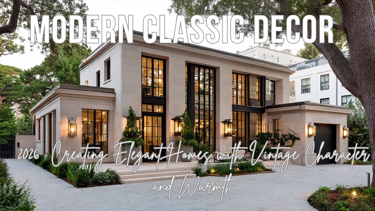 Modern Classic Decor Ideas 2026  Creating Elegant Homes with Vintage Character and Warmth