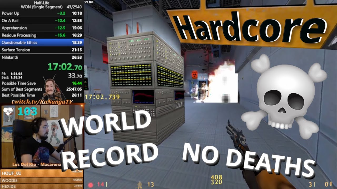 [WORLD RECORD] Half-Life 1 HARDCORE Speedrun in 26:36