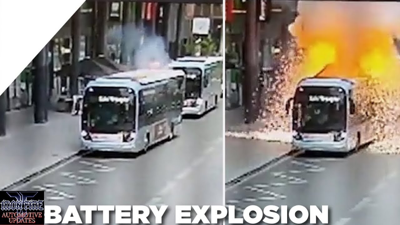 An Electric Bus Caught Fire After A Battery Explosion in Paris || How Sare Are Electric Vehicles