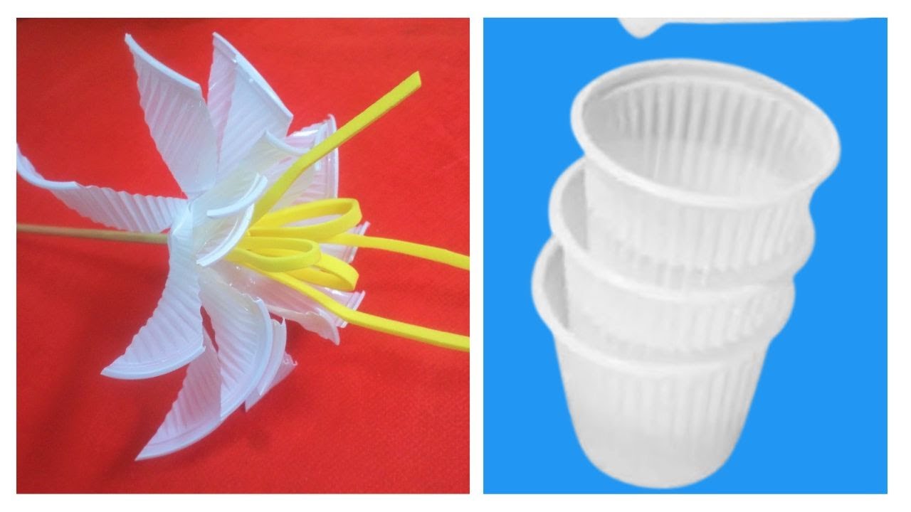 Como Fazer FLOR DE COPINHO DE CAFÉ ☕ DIY