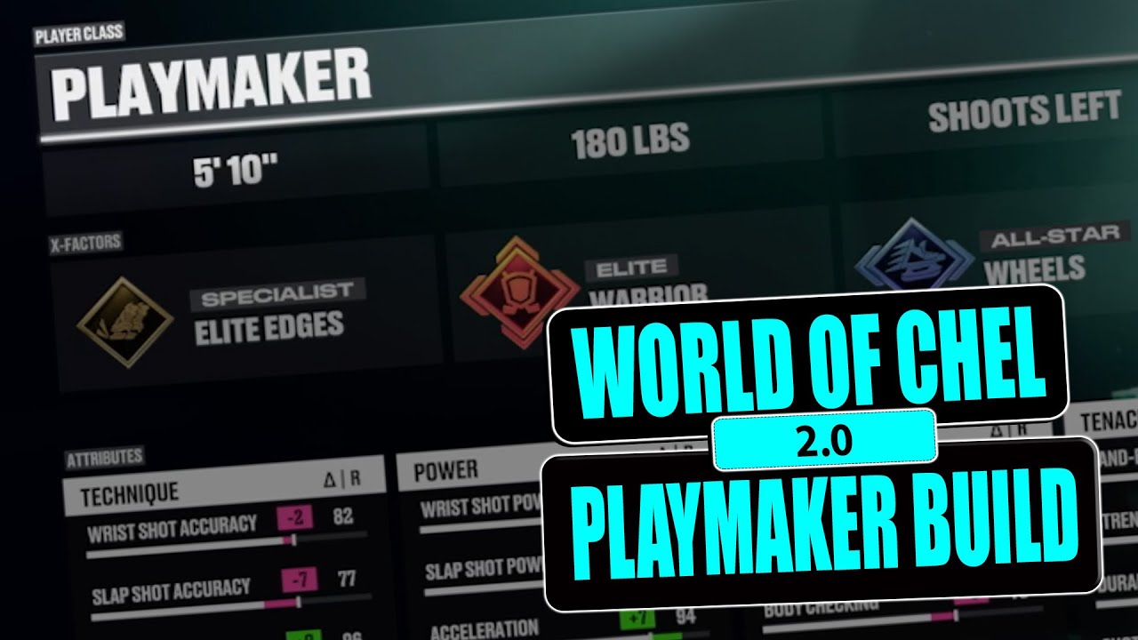NHL 26 TOP Playmaker Build 2.0 для World of Chel