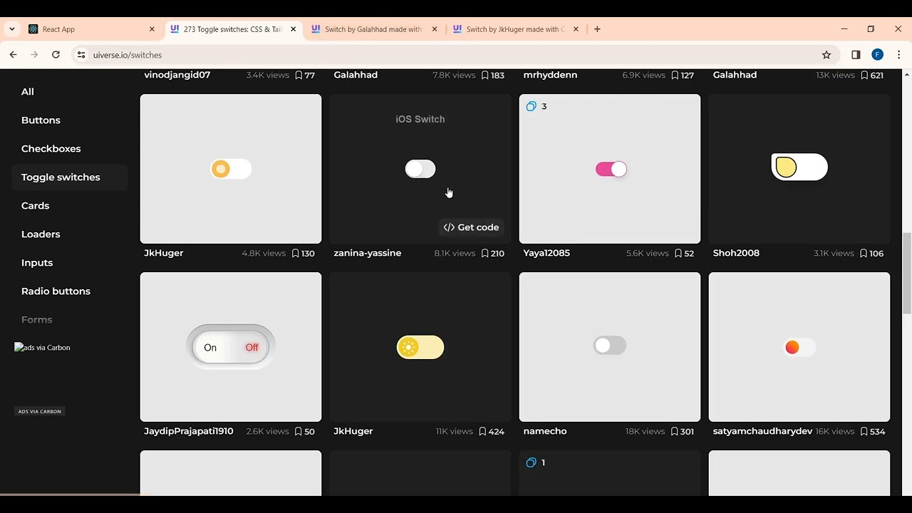 How To Set up Toggle Switch in  React App