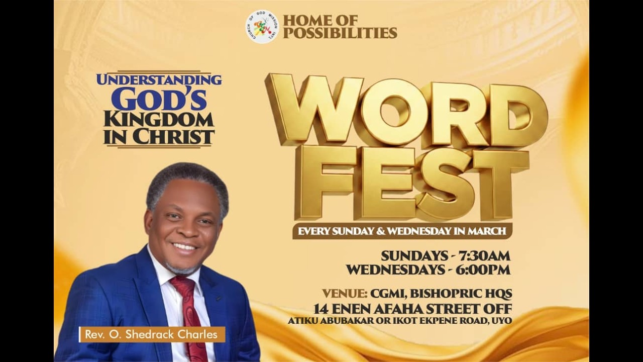 WORD FEST {EVERY SUNDAY & WEDNESDAY IN THE MONTH OF MARCH} || 1ST MARCH, 2026.