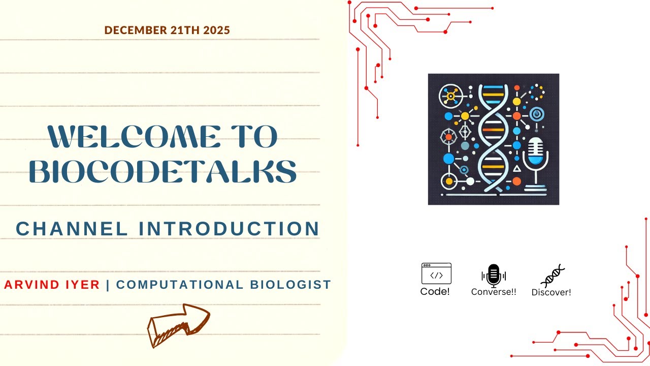 Welcome to BioCodeTalks | Computational Biology Simplified 🧬