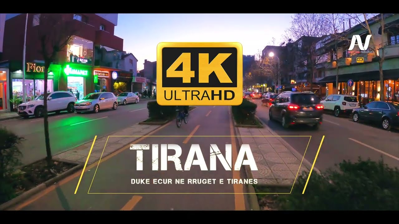 TIRANA ALBANIA, Duke ecur në rrugët e Tiranës (Walking on the Street of Tirana)