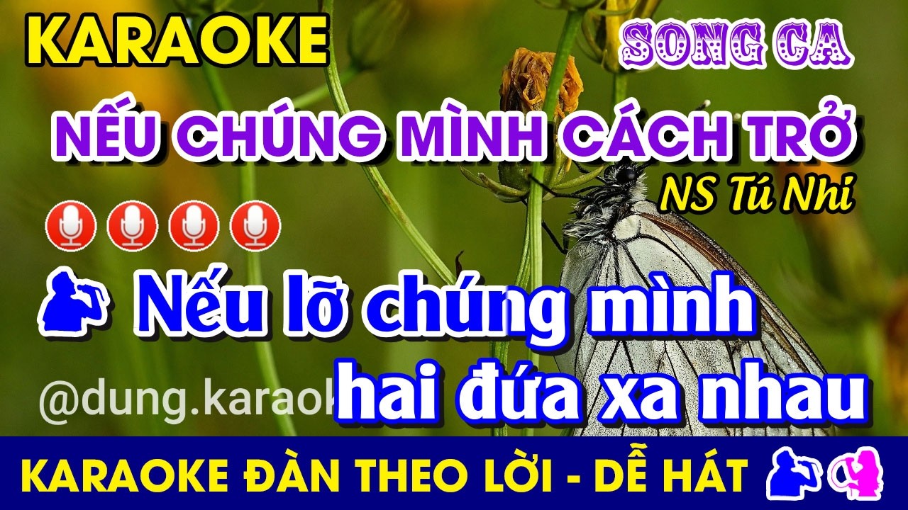 #Karaoke NẾU CHÚNG MÌNH CÁCH TRỞ - Tone SONG CA (Fm) Nhạc Sống #NeuChungMinhCachTro #TuNhi #habanera