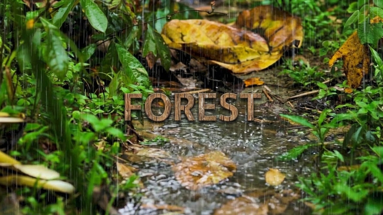 Drift Into the Sound of Forest Rain 🌧️