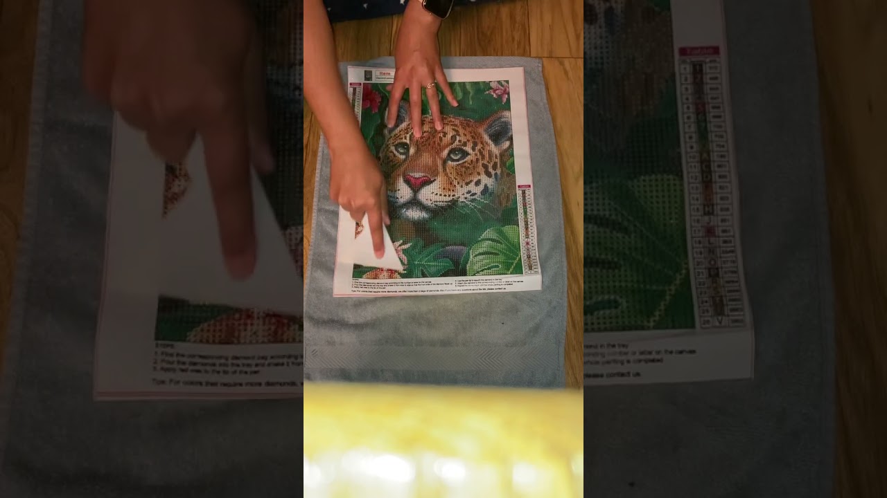 Préparation repassage toile diamond painting