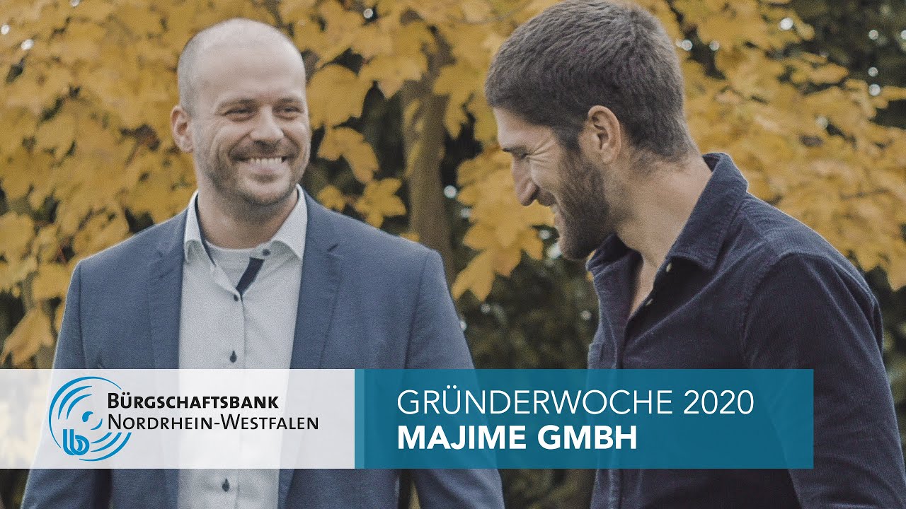 Majime GmbH | Gründerwoche 2020 | Bürgschaftsbank NRW