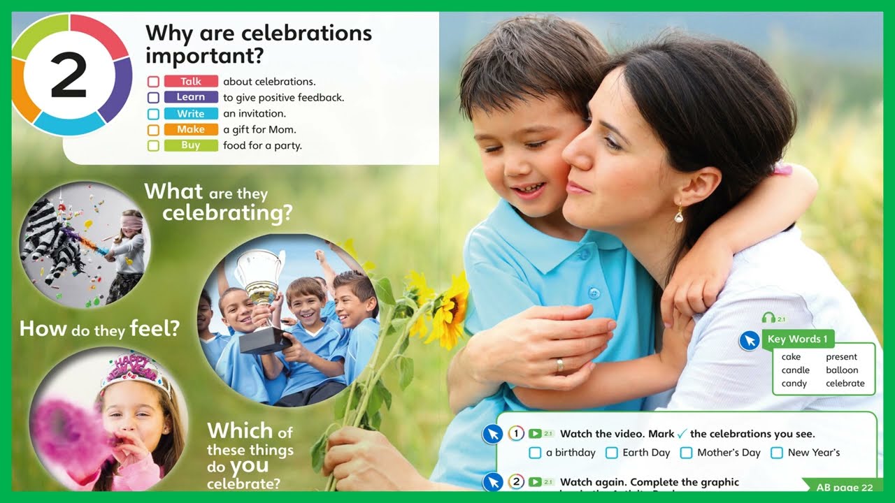 English - Grade 2 - Unit 2 - Key Words 1