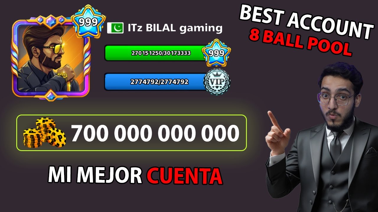 MY BEST ACCOUNT - MI MEJOR CUENTA EN 8 BALL POOL 😱‼️