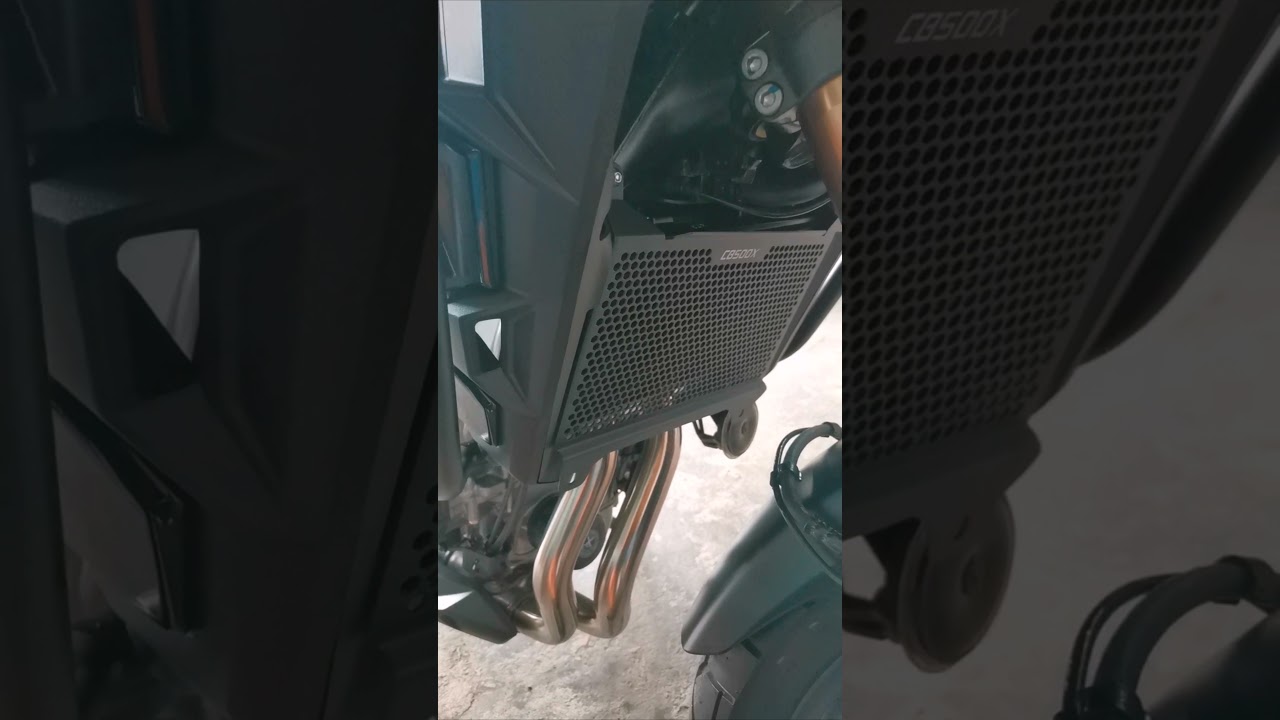 Radiator Guard Installation, Honda CB500X 2022