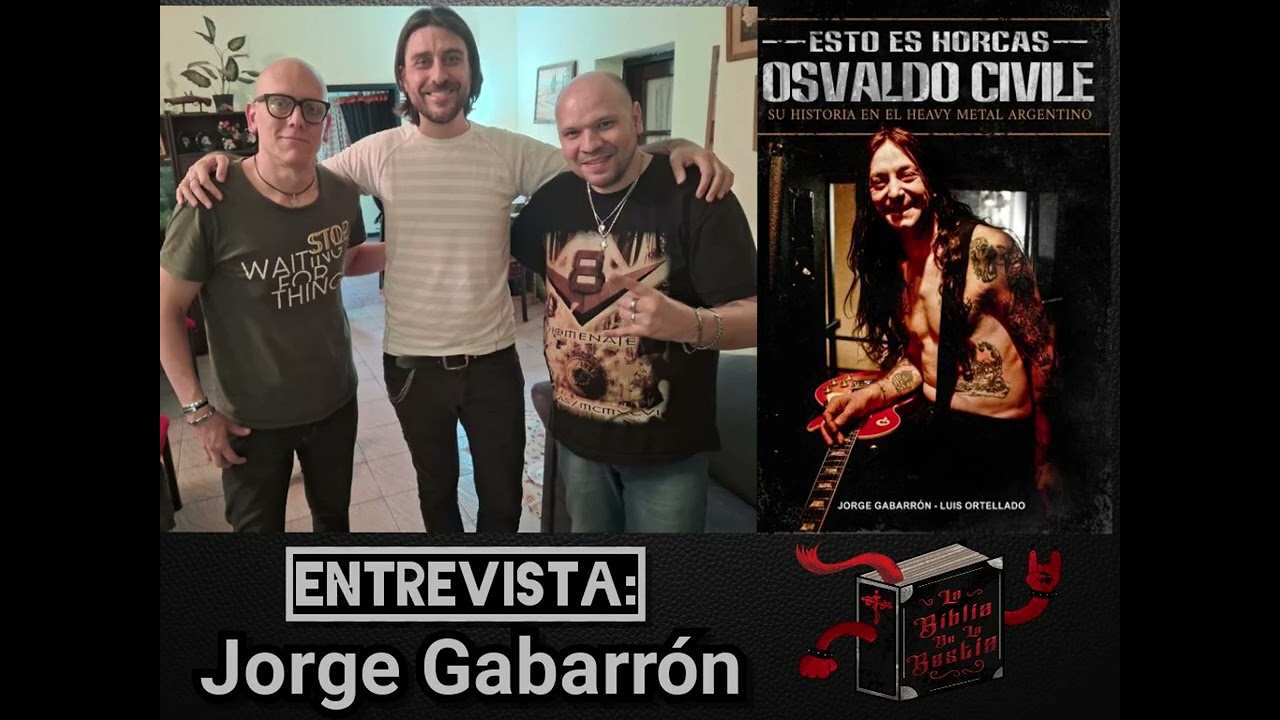 Charlamos con uno de los autores del libro de Osvaldo Civile, que saldrá en meses. Jorge Gabarron
