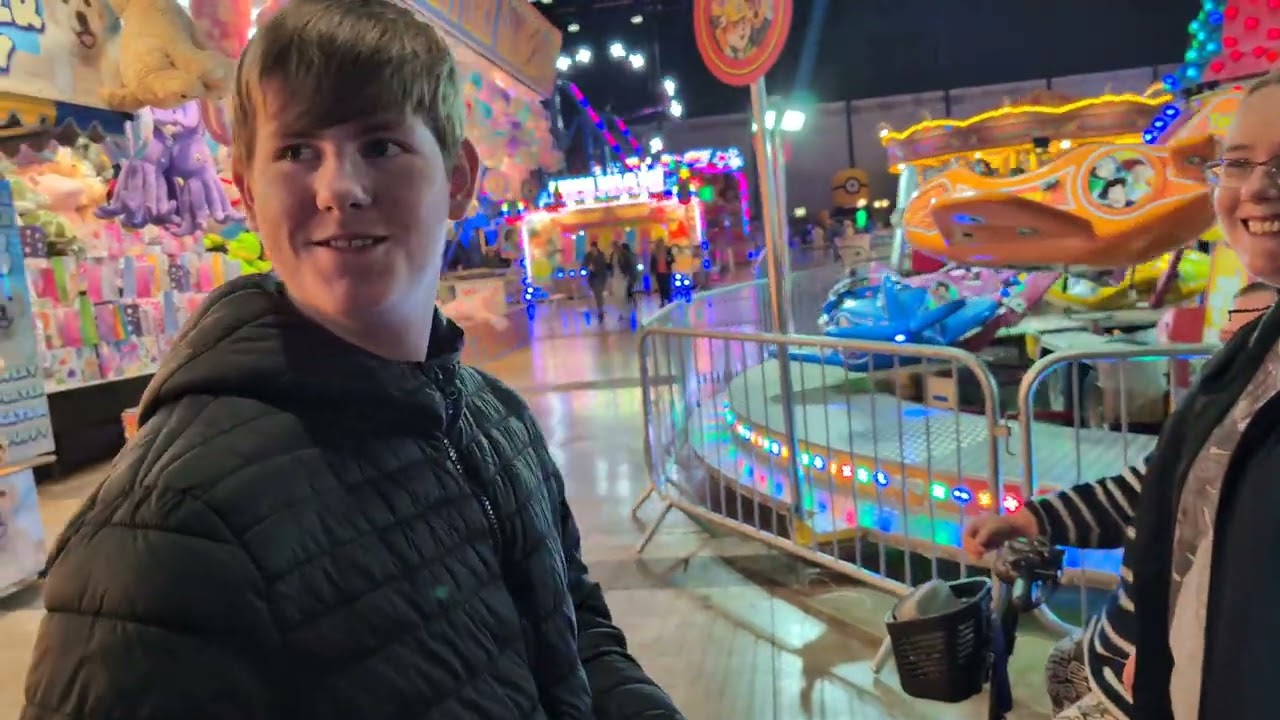 walk round Liverpool indoor funfair 30th March 2024