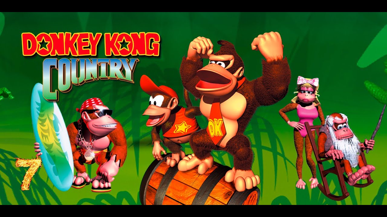 DIDDY Y DONKEY VAN POR TODO EN CUEVAS CHIMPANCE - FINAL DONKEY KONG COUNTRY SNES 1994