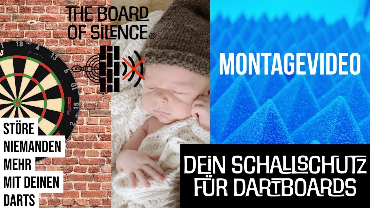 Schallschutz für Dartboards - Montagevideo zum Board of Silence - Der geniale Schallkiller!