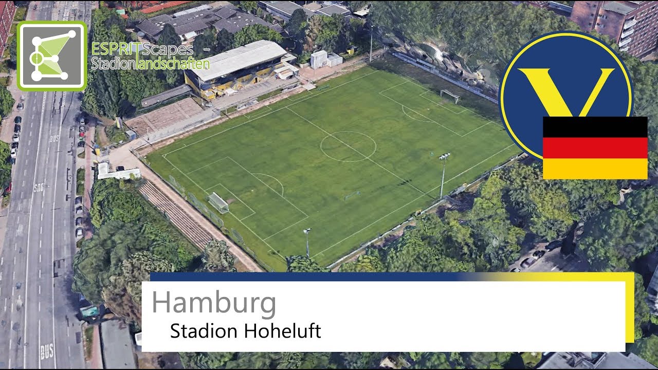 Stadion Hoheluft | SC Victoria Hamburg & FC Teutonia 05 Ottensen | Google Earth | 2015