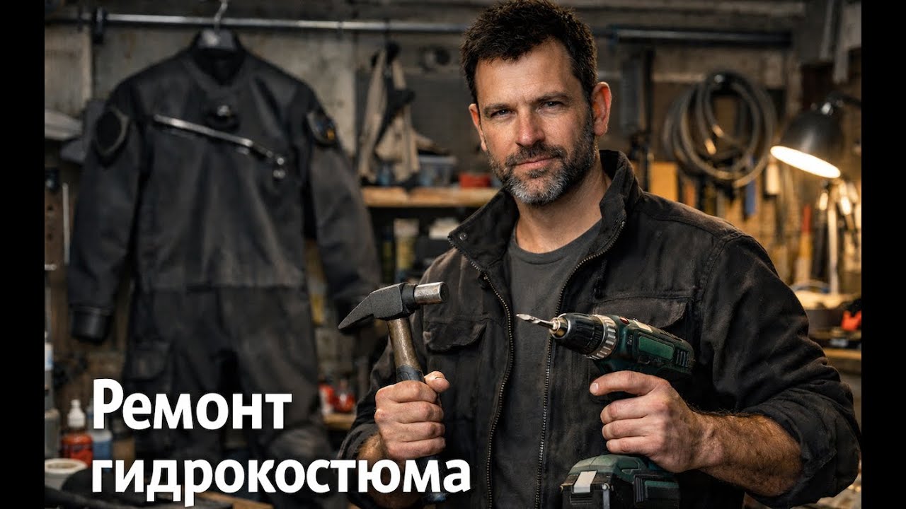 Ремонт  гидрокостюма  сухого типа.