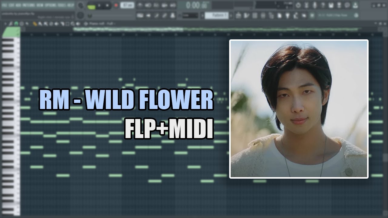 BTS RM - Wild Flower (MIDI + FLP) (FL Studio Piano Tutorial / Cover)