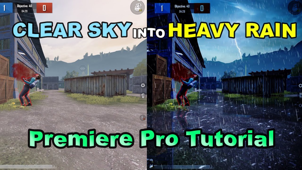 How to Add Rain, Clouds, Reflection in video | Adobe Premiere Pro Tutorial