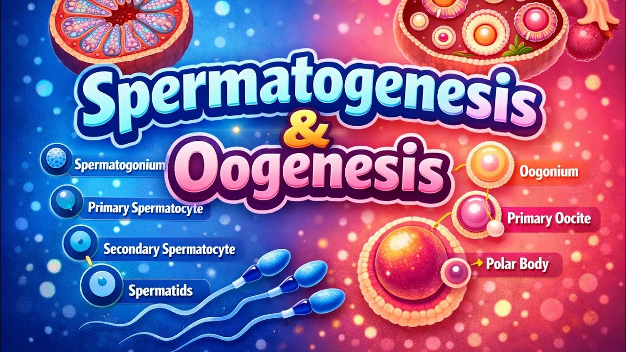 Spermatogenesis and oogenesis | Class 12 | Ch# REPRODUCTION |BS BIO STUDIO