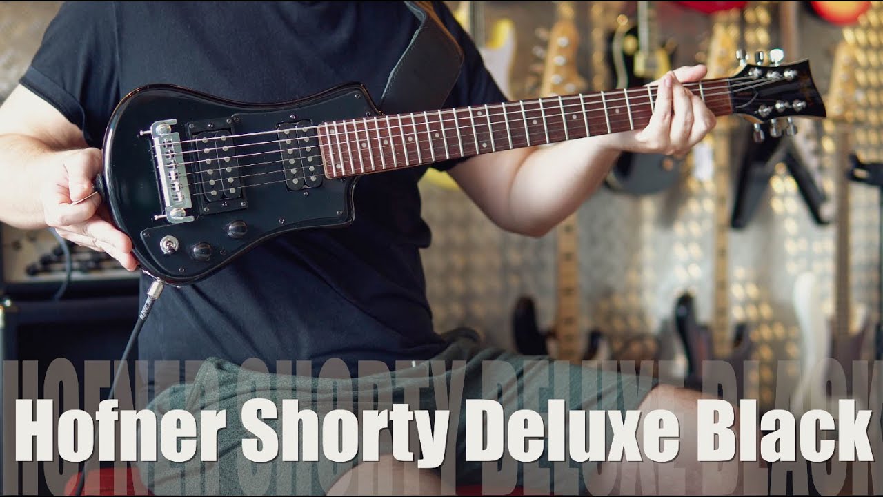 The worst neckdive ever on a Hofner Shorty Deluxe Black Travel Guitar