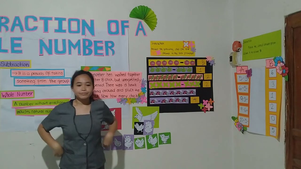Demo Teaching in Math (subtraction of a whole number) Educational purpose only