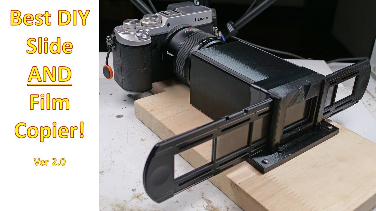 Best DIY 35mm SLIDE & FILM Copier-Easy, Low Cost ver 2.0 (4K)