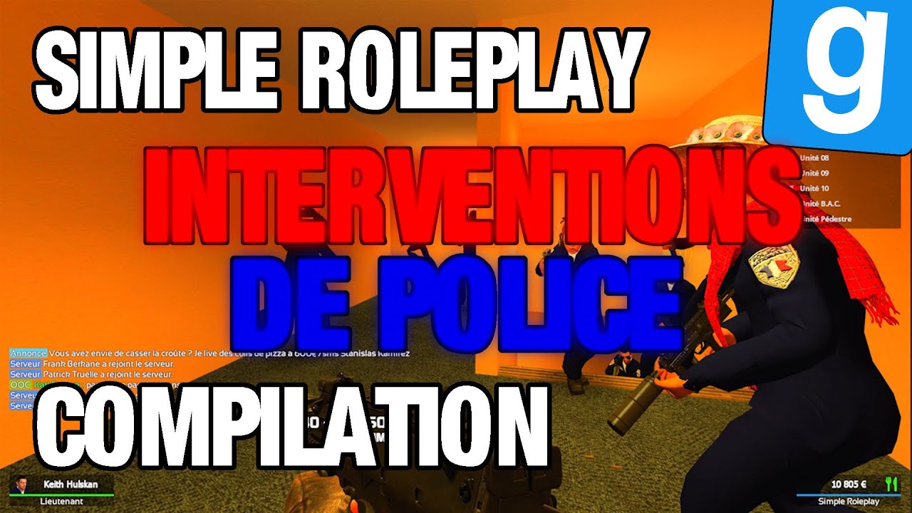 Enchaînement d'interventions de police - Simple Roleplay