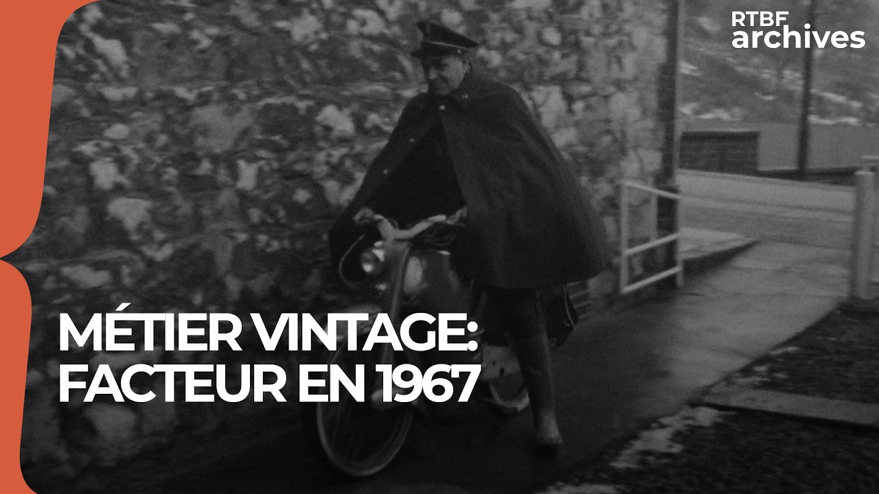 M&eacute;tier vintage : facteur en 1967 - RTBF Archives