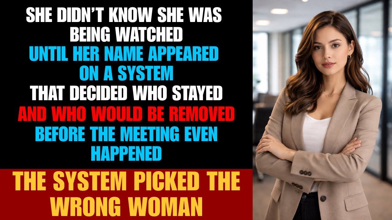 HER JOB WAS DECIDED BY A SYSTEM — BEFORE THE MEETING EVEN STARTED