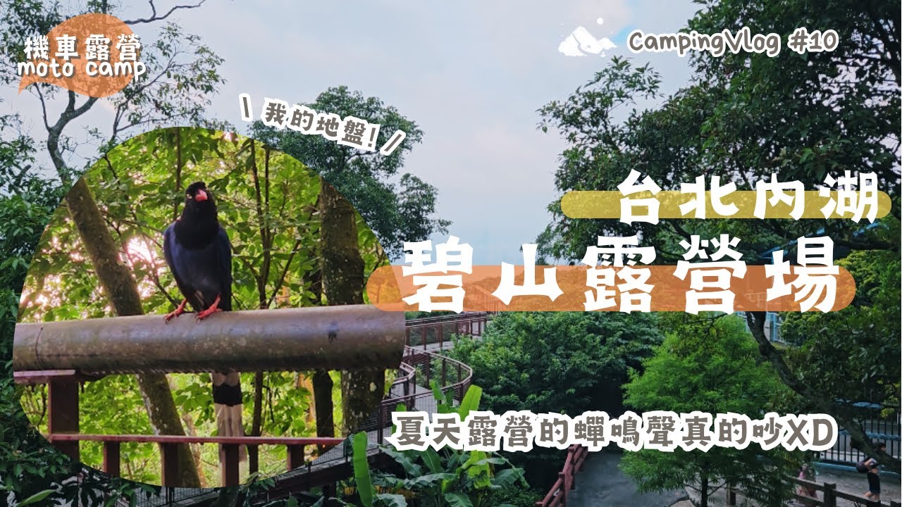 Camping No.10｜Moto Camping｜端午連假一個人露營  台北最熱門的 免費! 森林系! 露營區!｜台北內湖｜碧山露營場｜ F子不在家