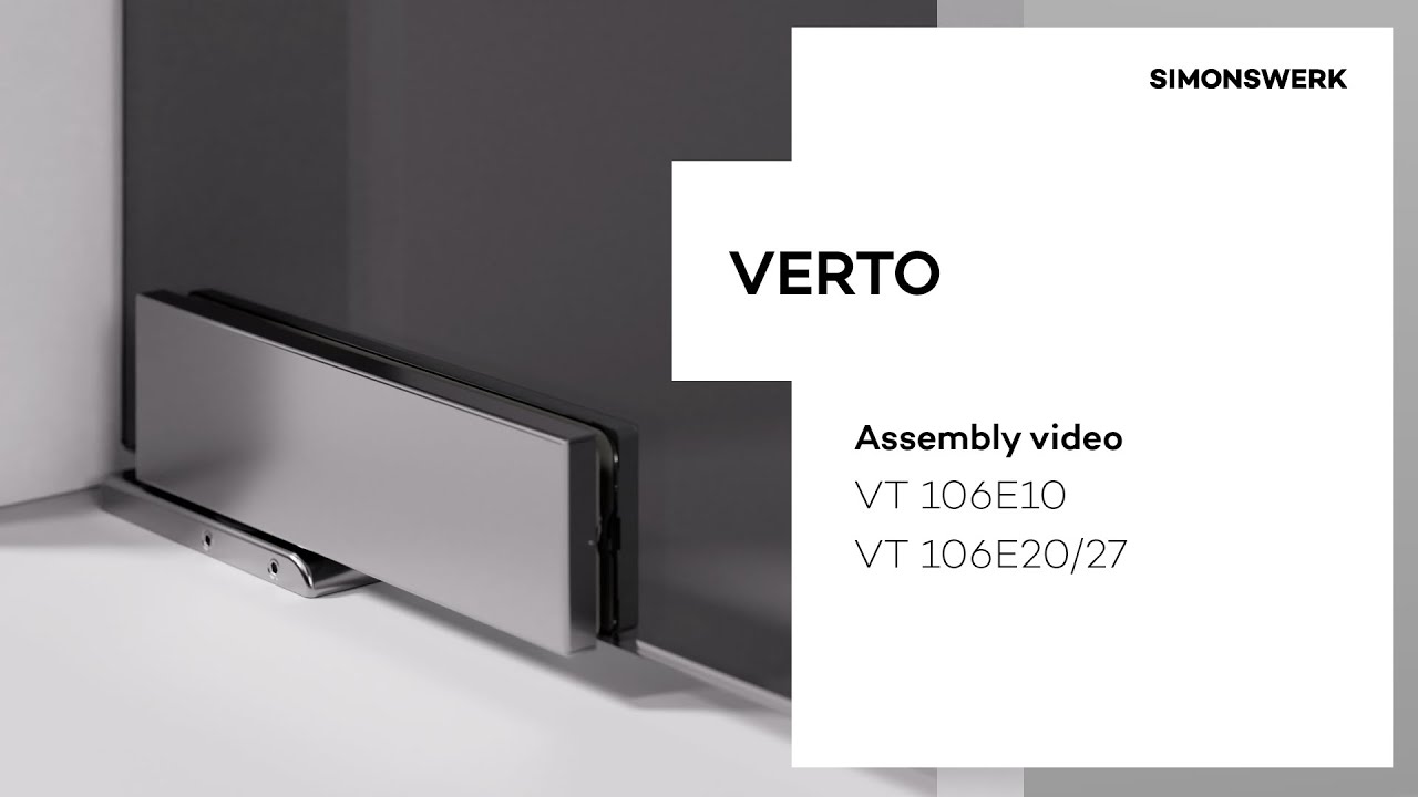 VERTO VT 106E10 / 106E20/27 - Assembly
